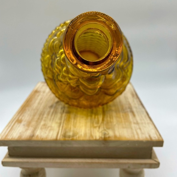 Vintage Empioli Amber Glass Fruit Basket Decanter—No stopper - Picture 4 of 7